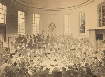 Königliche Hahnenkampfarena, veröffentlicht 1808