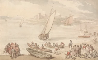 Fischverkauf am Strand