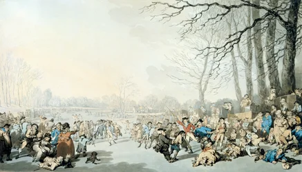 Schlittschuhläufer auf der Serpentine
