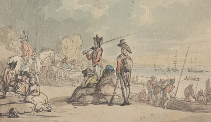 Soldaten beim Einschiffen