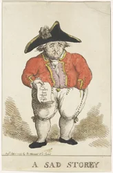 Karikatur auf den Bataafse Schout-bij-nacht Samuel Story, 1799