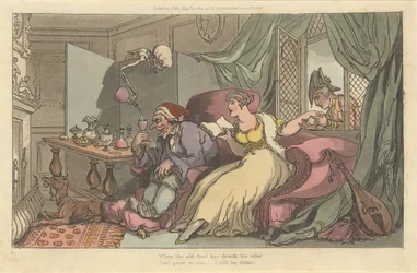 Die Flitterwochen, The English Dance of Death, Platte 13, 1. August 1814
