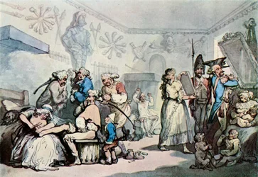 Das Innere einer französischen Kaserne, 1787