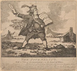 Der Journalist, mit Blick auf Auchinleck oder das Land der Steine