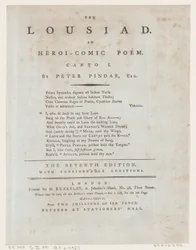 Die Lousiad, Titelseite, 1787