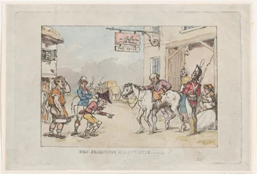 Die Produktion eines Posthauses, 1808