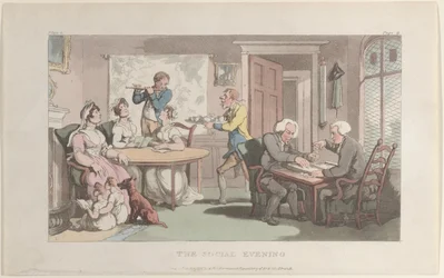 Der gesellige Abend, aus Der Pfarrer von Wakefield, 1. Mai 1817