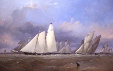 Die America bei Cowes, 1852