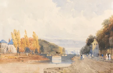 Brüssel von der Pariser Straße aus