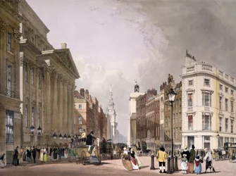 Cheapside und Mansion House, 1842