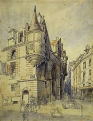 Hotel de Sens, Rue du Figuier, um 1833
