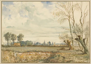 Wiesen mit Fernblick auf Oxford