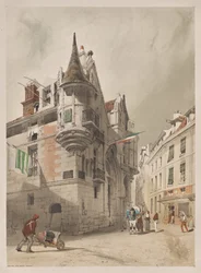 Malerische Architektur in Paris, Gent, Antwerpen, Rouen: Hôtel de Sens, Paris