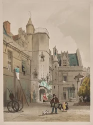 Malerische Architektur in Paris, Gent, Antwerpen, Rouen: Hôtel Cluny, Paris