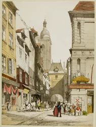 Malerische Architektur in Paris, Gent, Antwerpen, Rouen, etc.