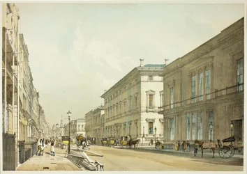Die Clubhäuser und Pall Mall, Platte dreizehn aus Originalansichten von London wie es ist
