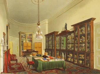 Das Sekretariatszimmer, Apsley House, von T. Boys, 1853 (Druck)
