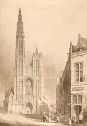 Ansicht der Kathedrale von Antwerpen