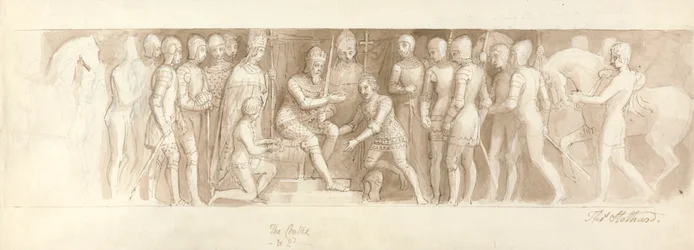 Entwurf für die große Treppe, Buckingham Palace, das Zentrum & 2d