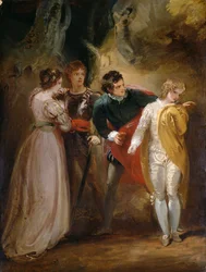 Sylvia und die Gesetzlosen: Eine Szene aus Shakespeares 