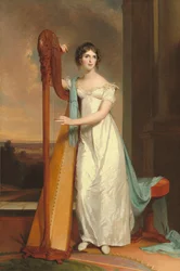 Dame mit einer Harfe: Eliza Ridgely