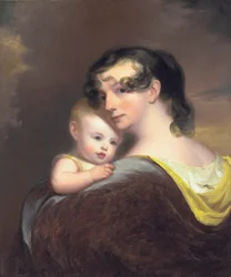 Porträt von Esther Fortune Warren und ihrer Tochter Hester, 1811