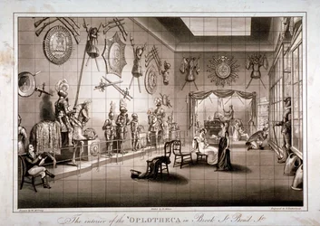 Die Hoplotheca, Brook Street, Westminster, London, um 1810