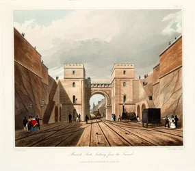Maurischer Bogen, Blick vom Tunnel, 1831