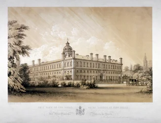 Die Royal Naval School in New Cross, Lewisham, London, ca. 1870