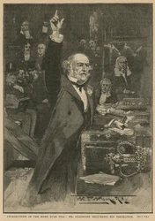 Einführung des Home Rule Bill - Mr. Gladstone hält seine Schlussrede