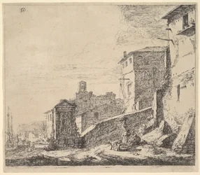 Eine Frau steht neben einem sitzenden Mann