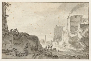 Italienische Stadtansicht