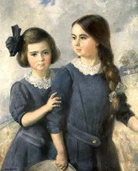 Porträt von Gwynneth und Norah Langton Thompson