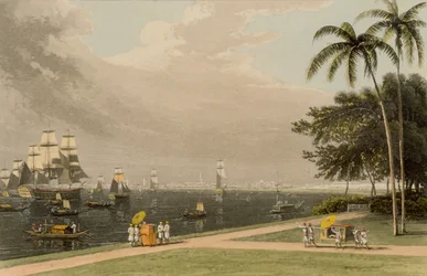 Ansicht von Kalkutta vom Garden Reach, 1810