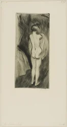 Stehende Frau