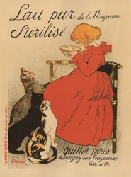 Reine sterilisierte Milch von Vingeanne, Plakat, 1890er Jahre