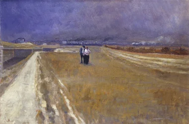 Spaziergang neben der Eisenbahn; Promenade à côté du Chemin de Fer