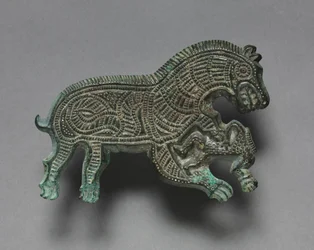 Wolf greift einen Mann an, 400-300 v. Chr.
