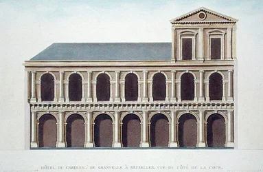 Seitenansicht der Residenz von Kardinal de Granvelle (1517-86), Brüssel, aus 