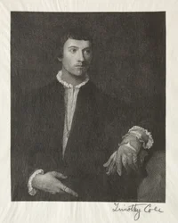 Alte italienische Meister: Der Mann mit den Handschuhen, 1887