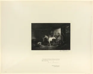 Stallinterieur, aus Old English Masters