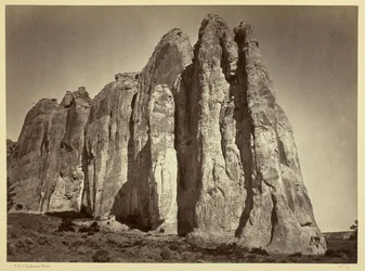 Die Südseite des Inscription Rock