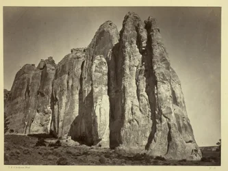 Die Südseite des Inschriftfelsens, 1873