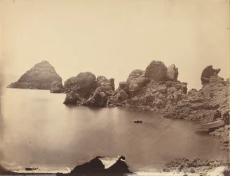 Tufa-Kuppeln, Pyramid Lake, Nevada, 1867 (Foto)