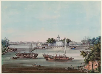 Dahuangjiao-Fort, Perlfluss