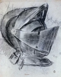 Helm von Tizian, Zeichnung