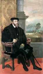 Sitzporträt von Kaiser Karl V.