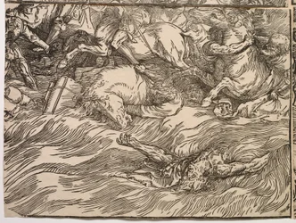 Die Untergang der Armee des Pharao im Roten Meer