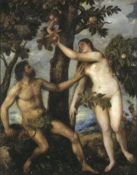 Adam und Eva, um 1550