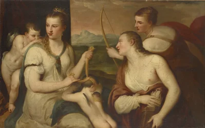 Amor von Venus geblendet